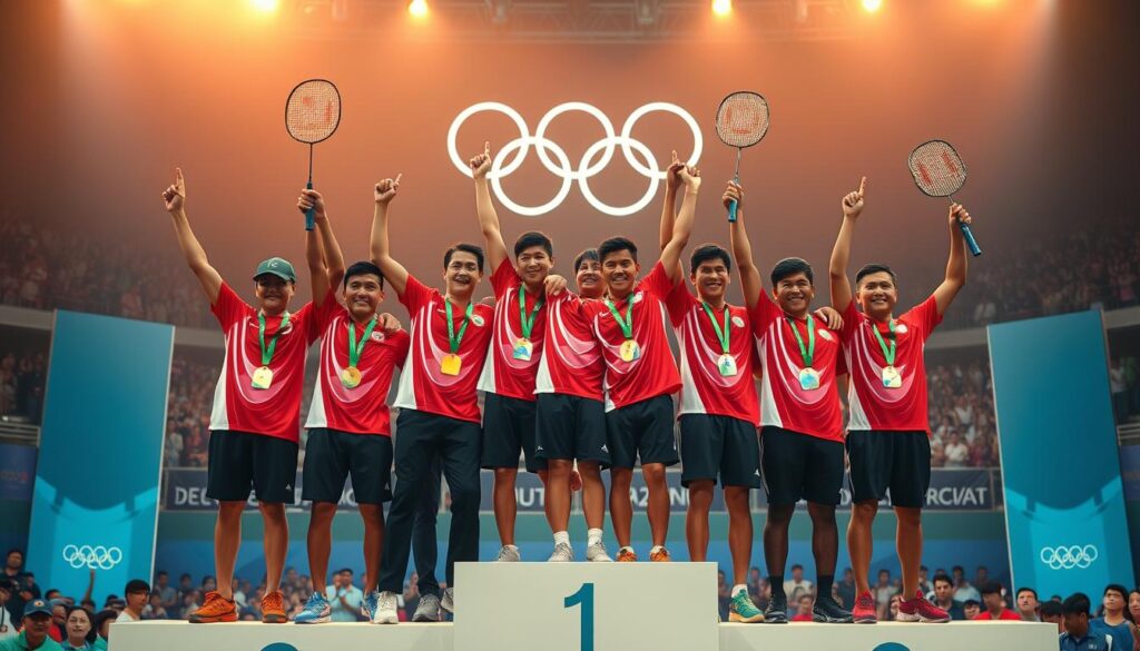 Pebulutangkis Indonesia Raih Emas di Olimpiade