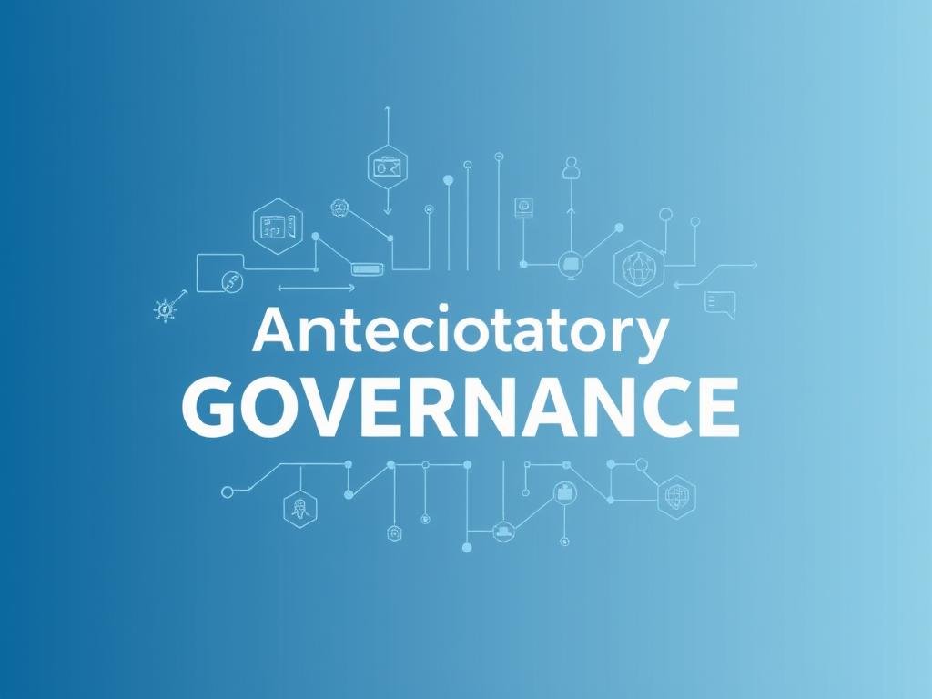 Anticipatory governance framework showing foresight and policy planning elements