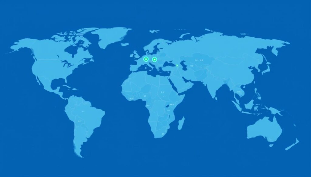 World map highlighting different regional approaches to technology policy convergence