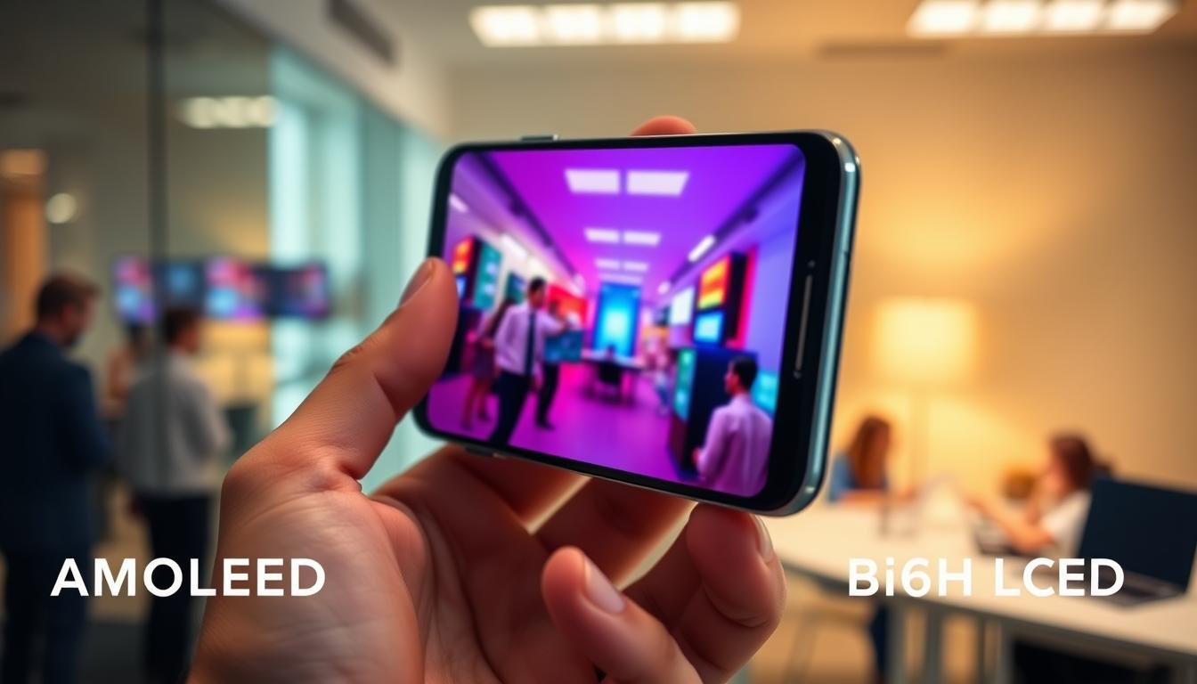 AMOLED vs LCD smartphone